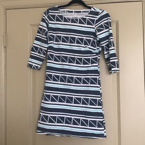 Mahi Gold 3/4 sleeve dress